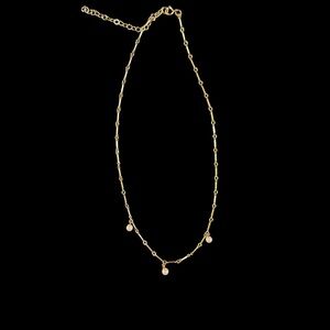 On hold-Gold Necklace with Pearl Accents